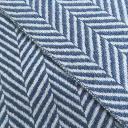 Hermes 100% Cashmere Chevron Patterned Large Scarf Shawl With Cowhide Blunt