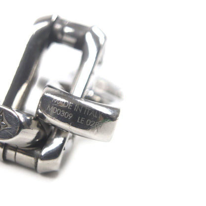 Louis Vuitton M00309 Bracelet Monogram Chain Metal Silver Men's