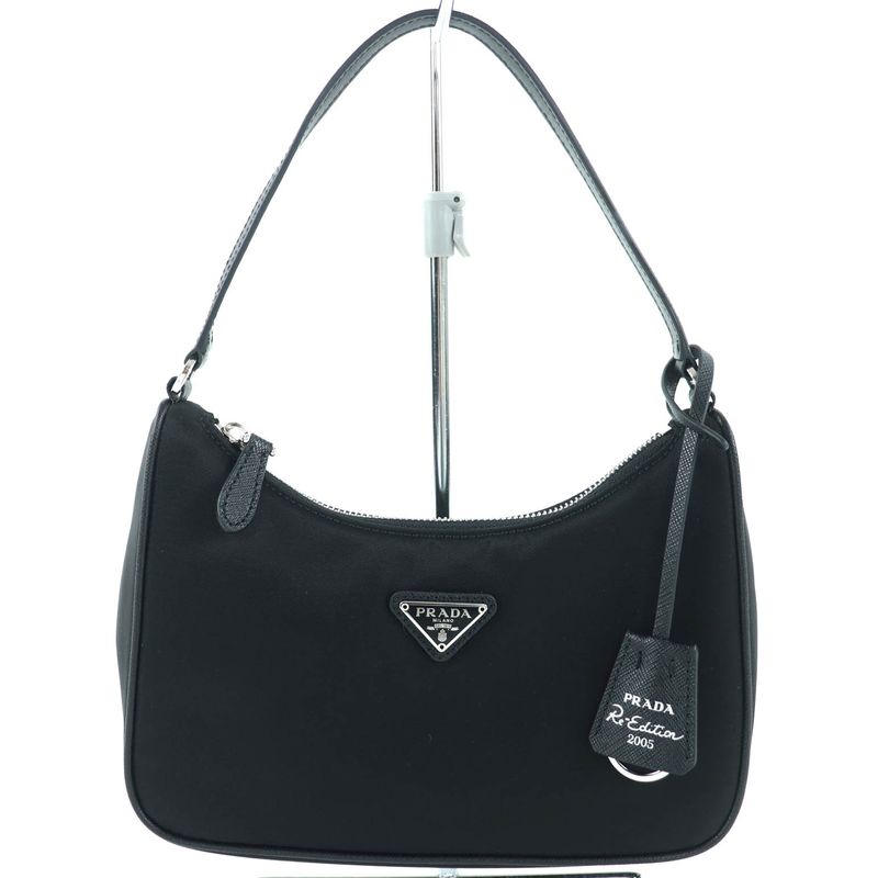 Prada 1n204m Re-edition 2005 Re-nylon Mini Bag Triangle Logo Leather Use