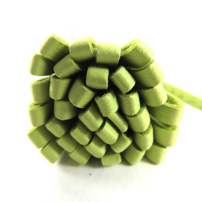 Hermes Carmencita Leather Silver Hardware Pompon Bookmark Bag Charm Light