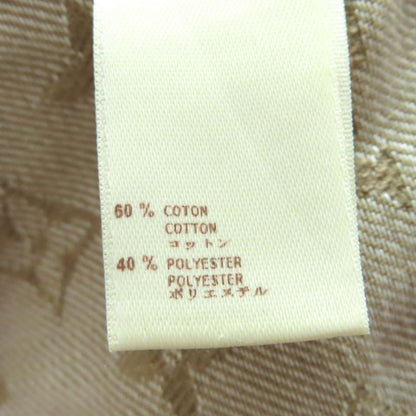 Louis Vuitton Rw071w Wksk02cf7 Cotton Monogram Denim Skirt With Logo Leather