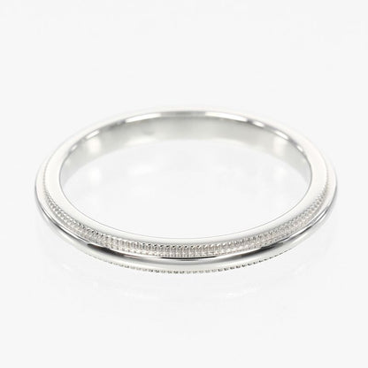Tiffany & Co Together Millegrain Pt950platinum #10 Ladies 3.5g Ring