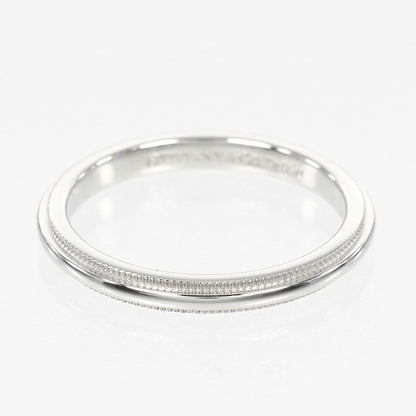 Tiffany & Co Together Millegrain Pt950platinum #10 Ladies 3.5g Ring