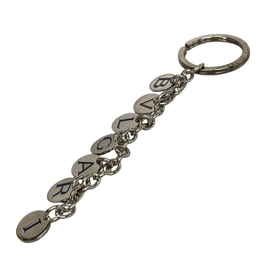 Bvlgari Key Holder (charm ) - Silver×dark Navy