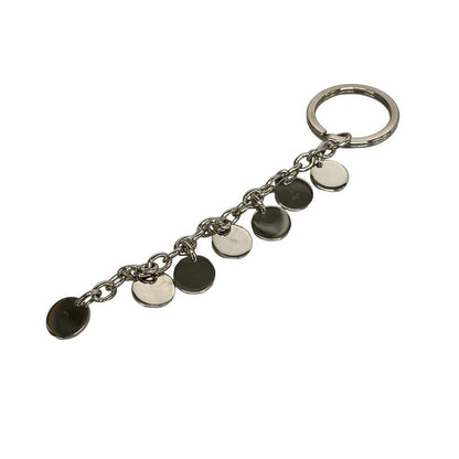 Bvlgari Key Holder (charm ) - Silver×dark Navy