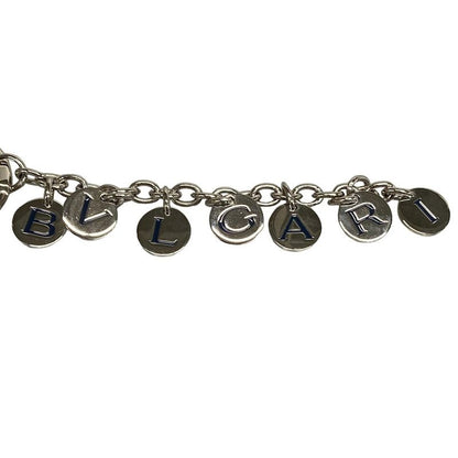 Bvlgari Key Holder (charm ) - Silver×dark Navy