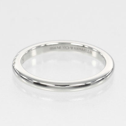 Tiffany & Co Forever Classic Band Pt950platinum X 3P Diamonds #6.5 Ladies 3g