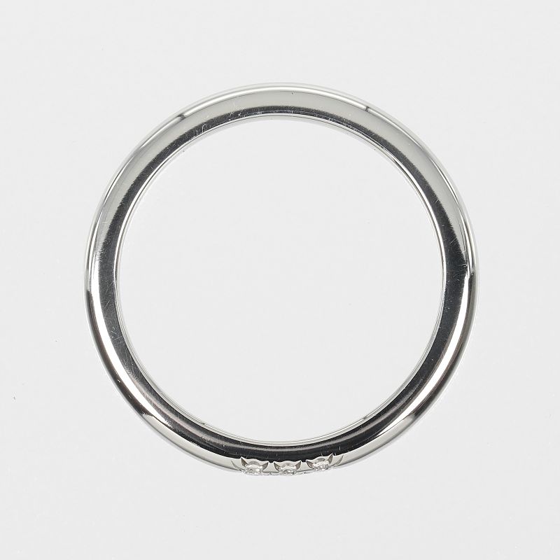 Tiffany & Co Forever Classic Band Pt950platinum X 3P Diamonds #6.5 Ladies 3g