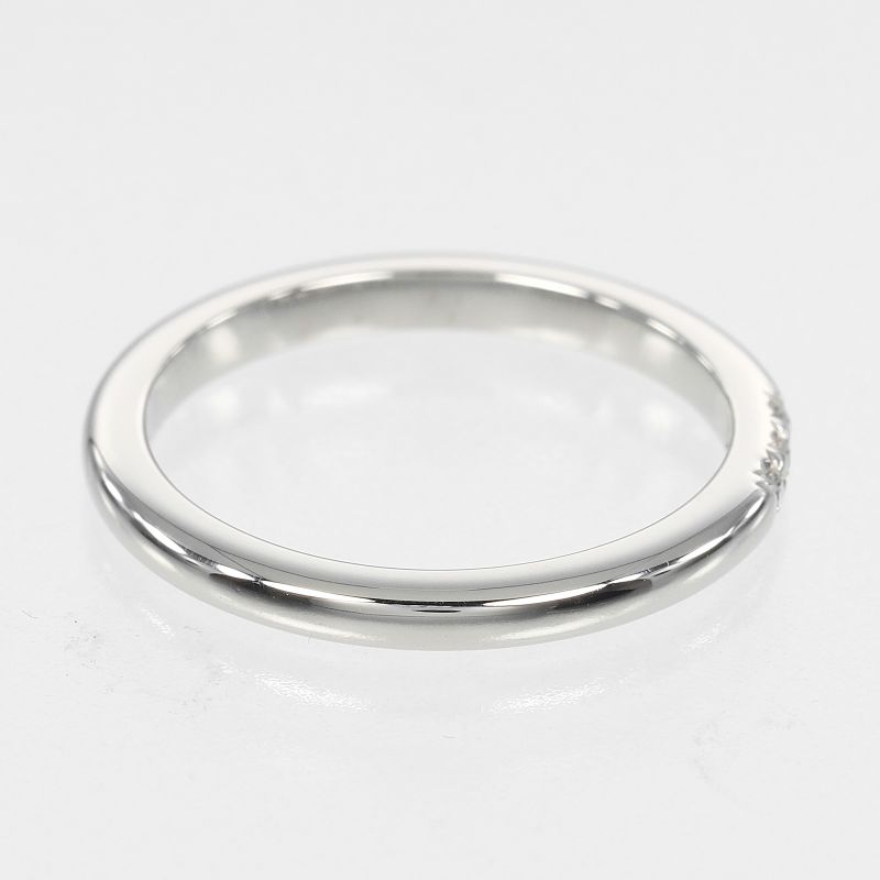 Tiffany & Co Forever Classic Band Pt950platinum X 3P Diamonds #6.5 Ladies 3g