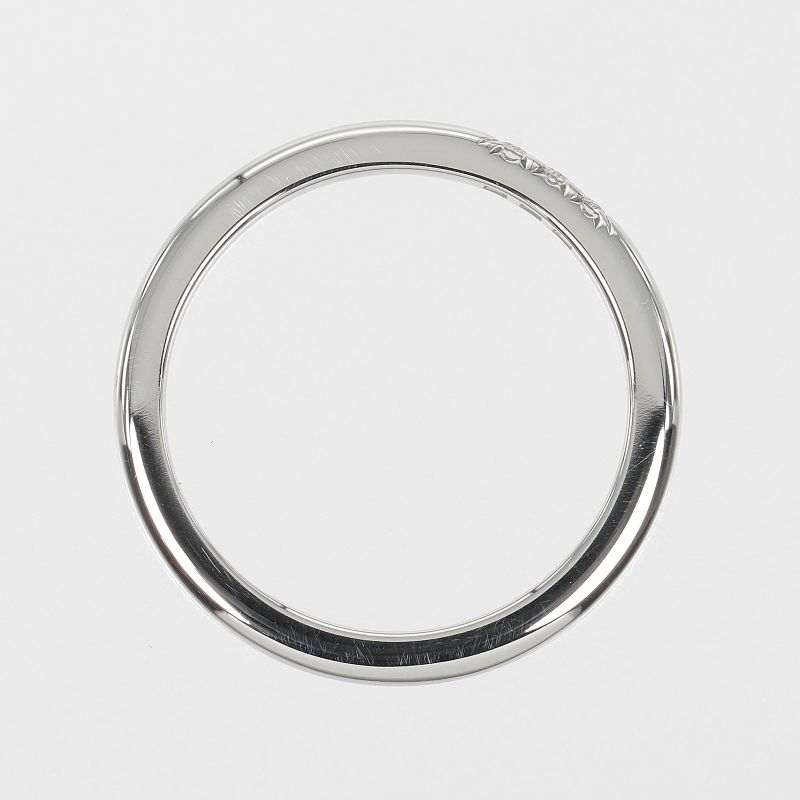 Tiffany & Co Forever Classic Band Pt950platinum X 3P Diamonds #6.5 Ladies 3g