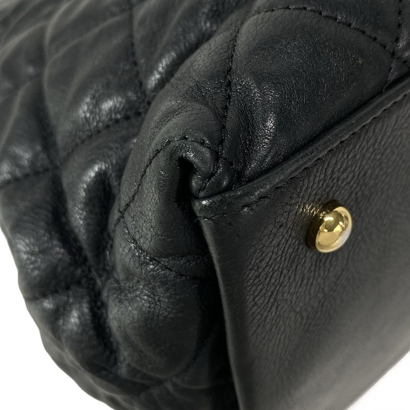 Chanel Tote Bag Chain Me A50495 Black Chain Shoulder/gold Hardware Lambskin