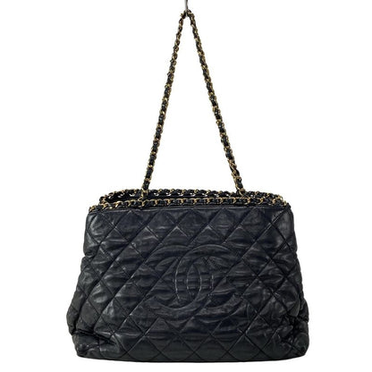 Chanel Tote Bag Chain Me A50495 Black Chain Shoulder/gold Hardware Lambskin