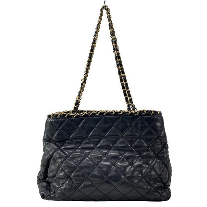 Chanel Tote Bag Chain Me A50495 Black Chain Shoulder/gold Hardware Lambskin
