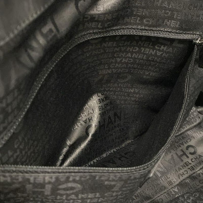 Chanel Handbag Lady Blade Black Silver Hardware