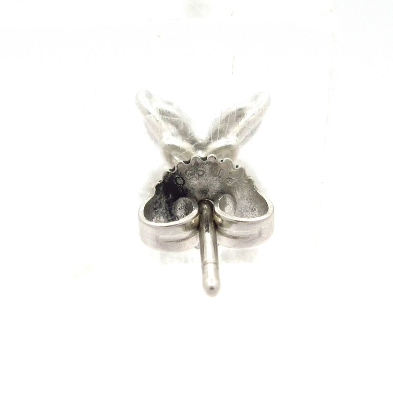 Tiffany & Co Earrings Victoria Mini Pt950 X Diamond 4P Diamonds On One Side