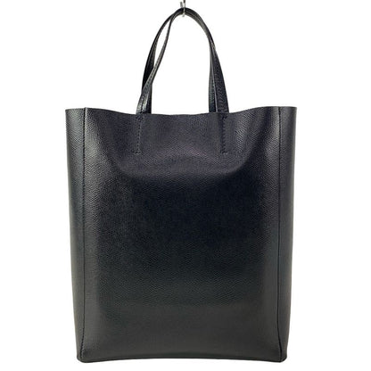 Celine Tote Bag Bertical Cabas Small Black Leather