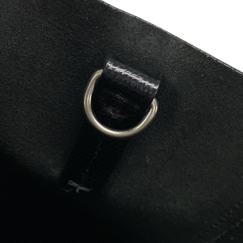 Celine Tote Bag Bertical Cabas Small Black Leather