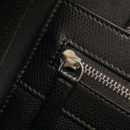 Celine Tote Bag Bertical Cabas Small Black Leather