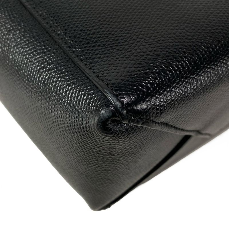 Celine Tote Bag Bertical Cabas Small Black Leather