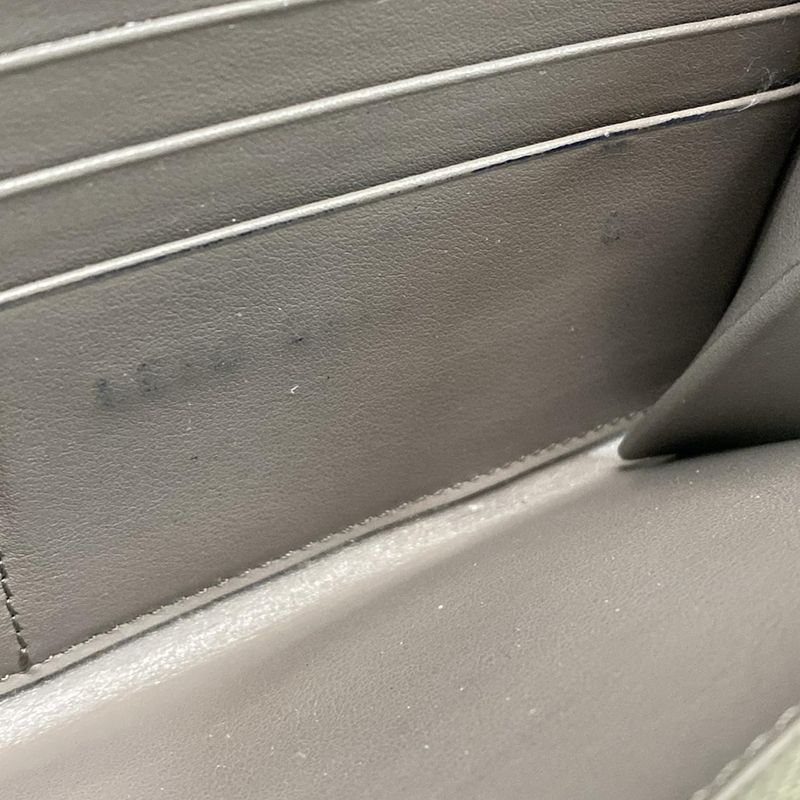 Celine Long Wallet - Glazed Round Zipper Leather