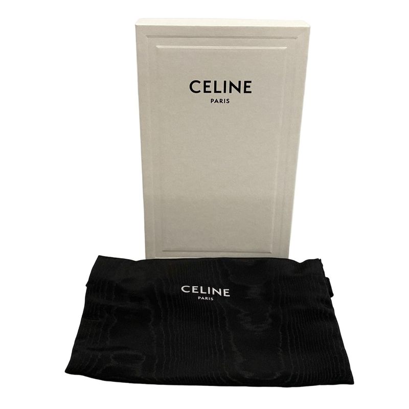 Celine Long Wallet - Glazed Round Zipper Leather