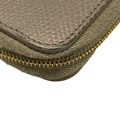 Celine Long Wallet - Glazed Round Zipper Leather