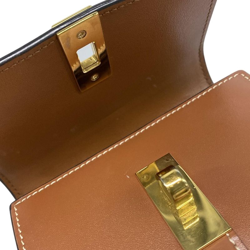 Celine Trifold Wallet Small Tri-fold Wallet 10f523cq704lu Tan (brown)