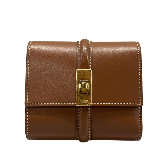 Celine Trifold Wallet Small Tri-fold Wallet 10f523cq704lu Tan (brown)