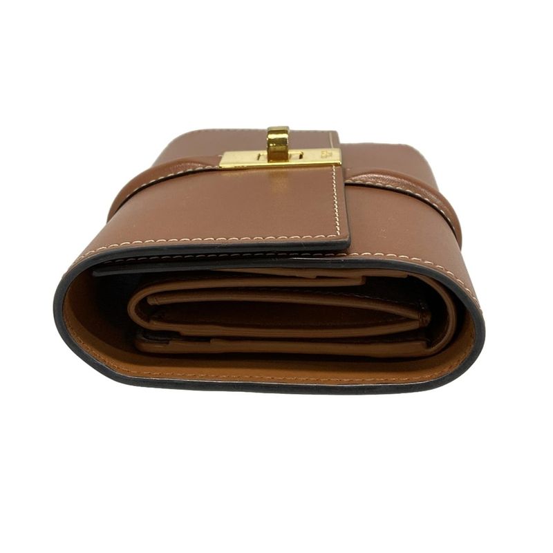 Celine Trifold Wallet Small Tri-fold Wallet 10f523cq704lu Tan (brown)