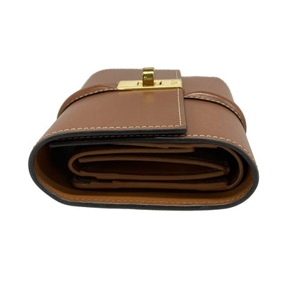 Celine Trifold Wallet Small Tri-fold Wallet 10f523cq704lu Tan (brown)