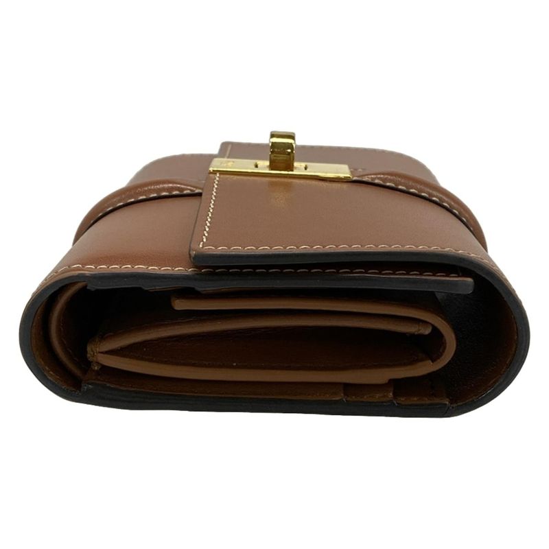 Celine Trifold Wallet Small Tri-fold Wallet 10f523cq704lu Tan (brown)