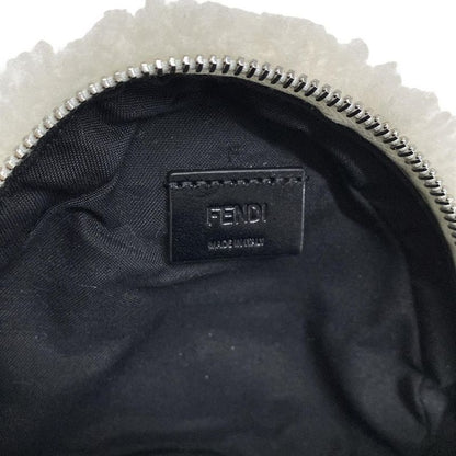Fendi Shoulder Bag Rice Ball Bag 7as240-apu0 White And Black Detachable Strap