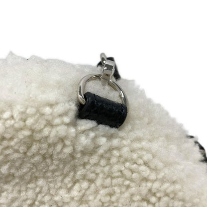 Fendi Shoulder Bag Rice Ball Bag 7as240-apu0 White And Black Detachable Strap