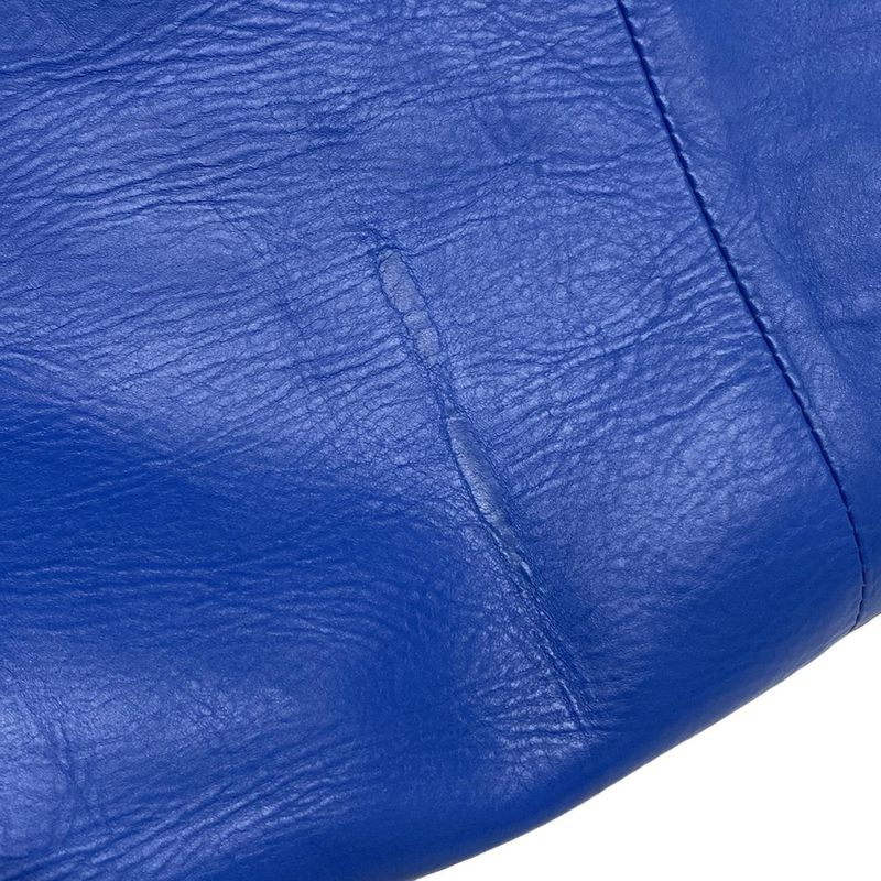 Bottega Veneta Backpack Sac Intrecciato Blue Leather