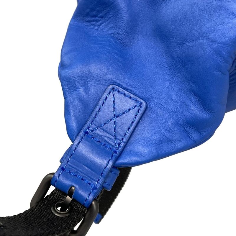 Bottega Veneta Backpack Sac Intrecciato Blue Leather