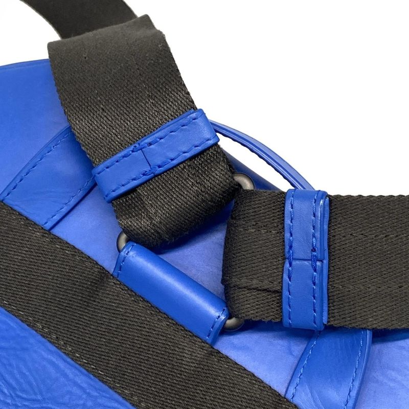 Bottega Veneta Backpack Sac Intrecciato Blue Leather