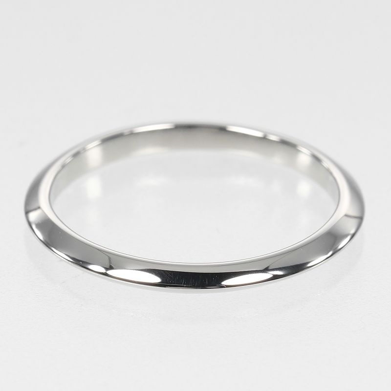 Tiffany & Co Knife Edge Pt950platinum 10.5 Ladies 2.5g Ring