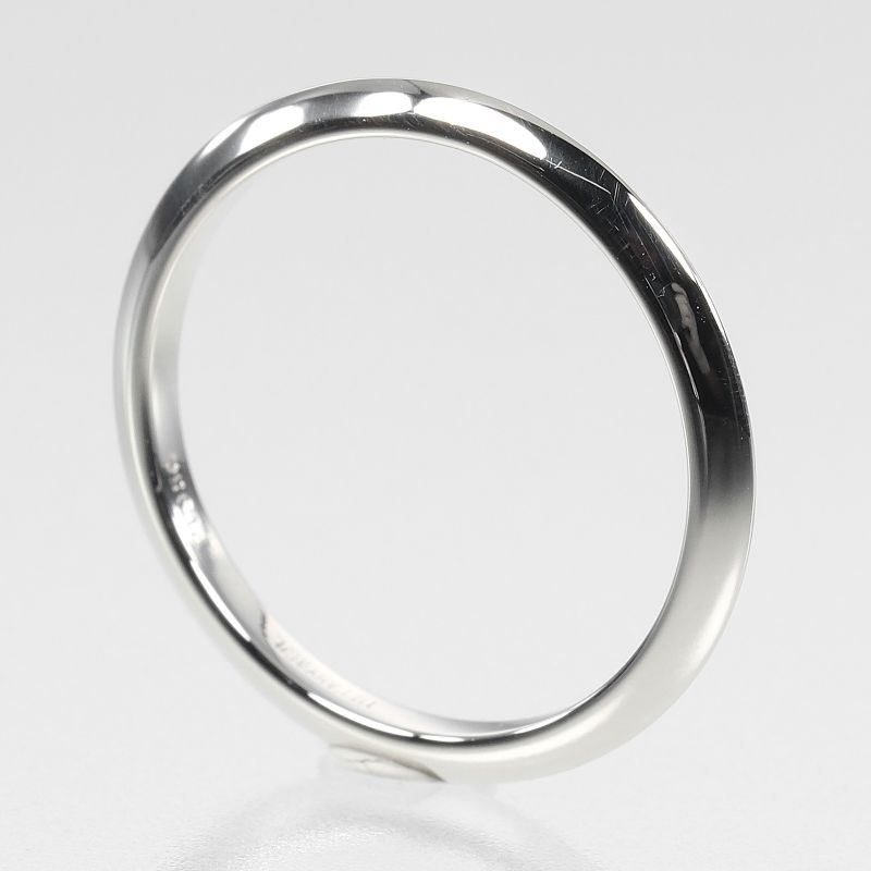 Tiffany & Co Knife Edge Pt950platinum 10.5 Ladies 2.5g Ring