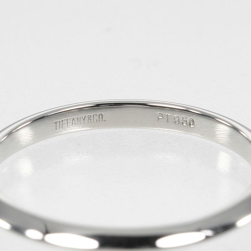 Tiffany & Co Knife Edge Pt950platinum 10.5 Ladies 2.5g Ring