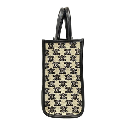 Celine Mini Horizontal Cabas Tote Ivory And Black Leather