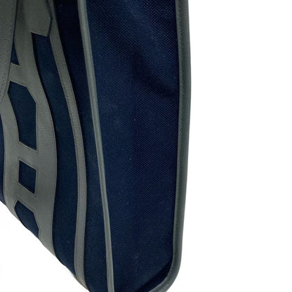 Hermes Petite Ash Clochette Tote Bag Dark Navy And Dark Grey