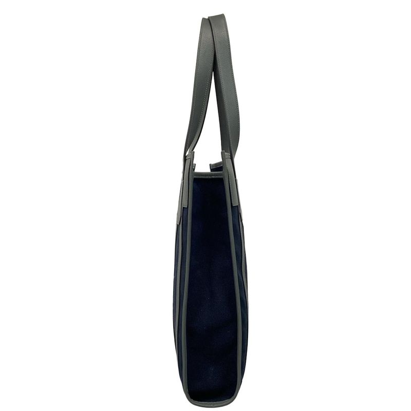 Hermes Petite Ash Clochette Tote Bag Dark Navy And Dark Grey