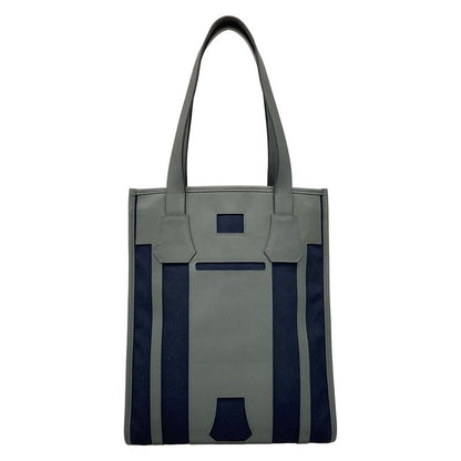 Hermes Petite Ash Clochette Tote Bag Dark Navy And Dark Grey