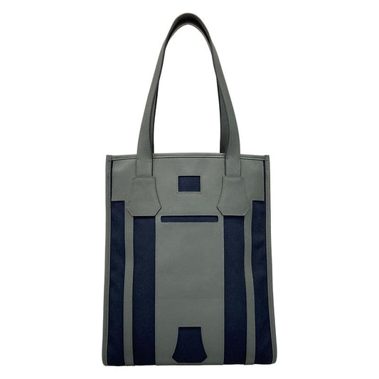 Hermes Petite Ash Clochette Tote Bag Dark Navy And Dark Grey
