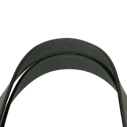 Hermes Petite Ash Clochette Tote Bag Dark Navy And Dark Grey