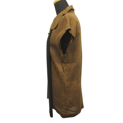 Good Yves Saint Laurent 90's Sleeveless Linen Shirt Blouse