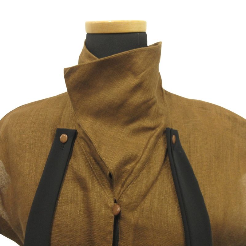 Good Yves Saint Laurent 90's Sleeveless Linen Shirt Blouse