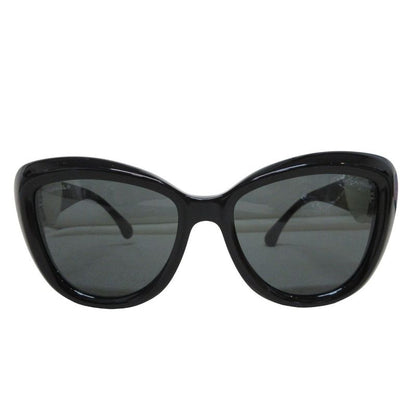 Chanel Heart Shape Coco Mark Sunglass Es 5517-a Black Frame Ladies Used