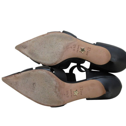 Good Christian Dior Sauvage Leather Gurkha Sandals 36 1/2 Equivalent to 23.5cm