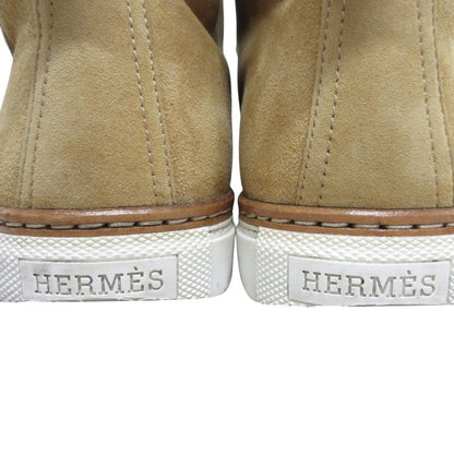 Good Hermes Jimmy Mouton High Cut Sneakers 36 1/2 23.0cm (9.06in) Equivalent